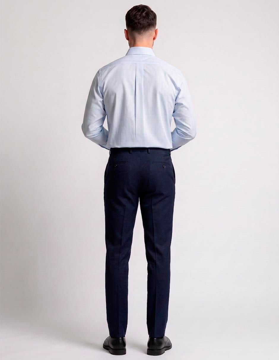 Camisa business casual de algodón manga larga para hombre 3