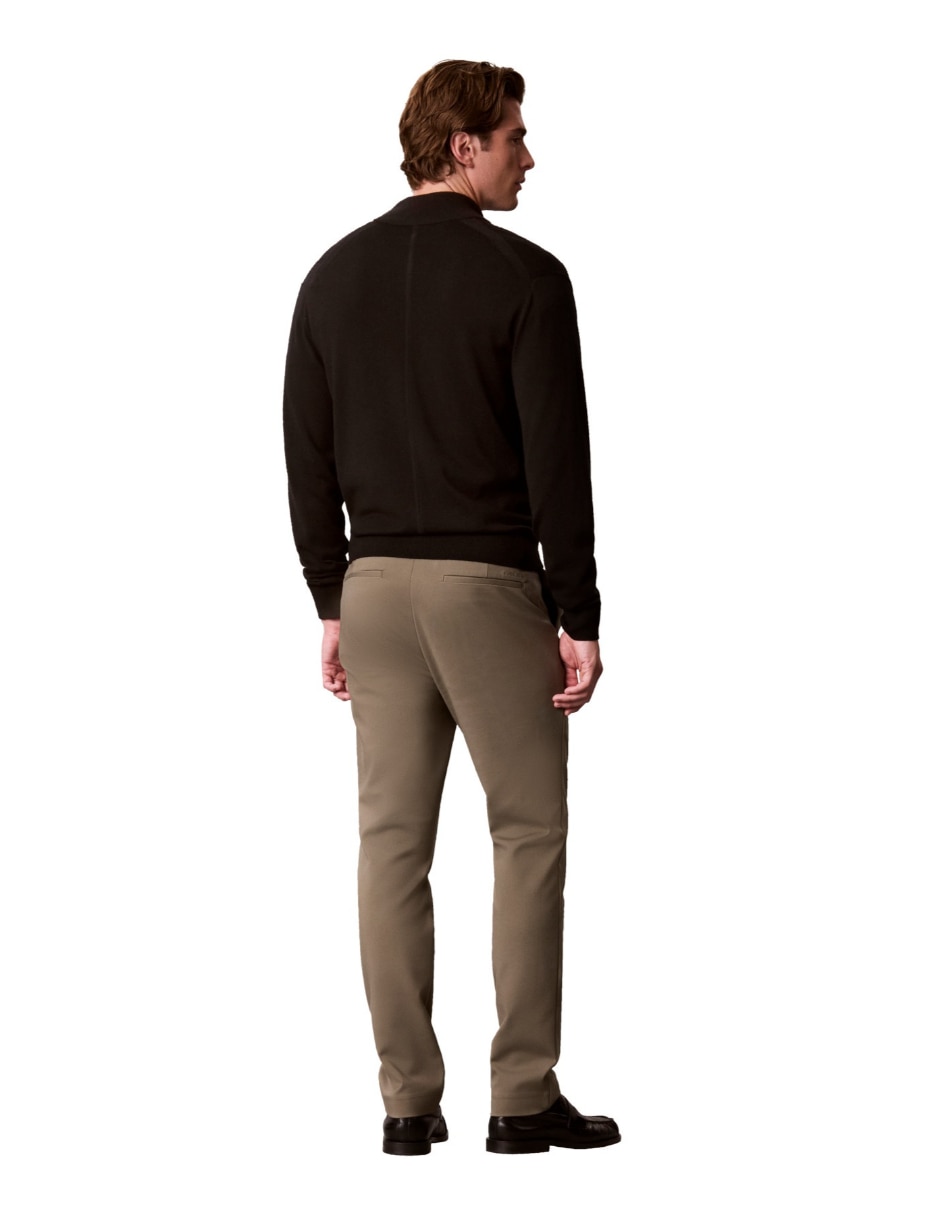Pantalón casual regular slim modern stretch trouser para hombre 3