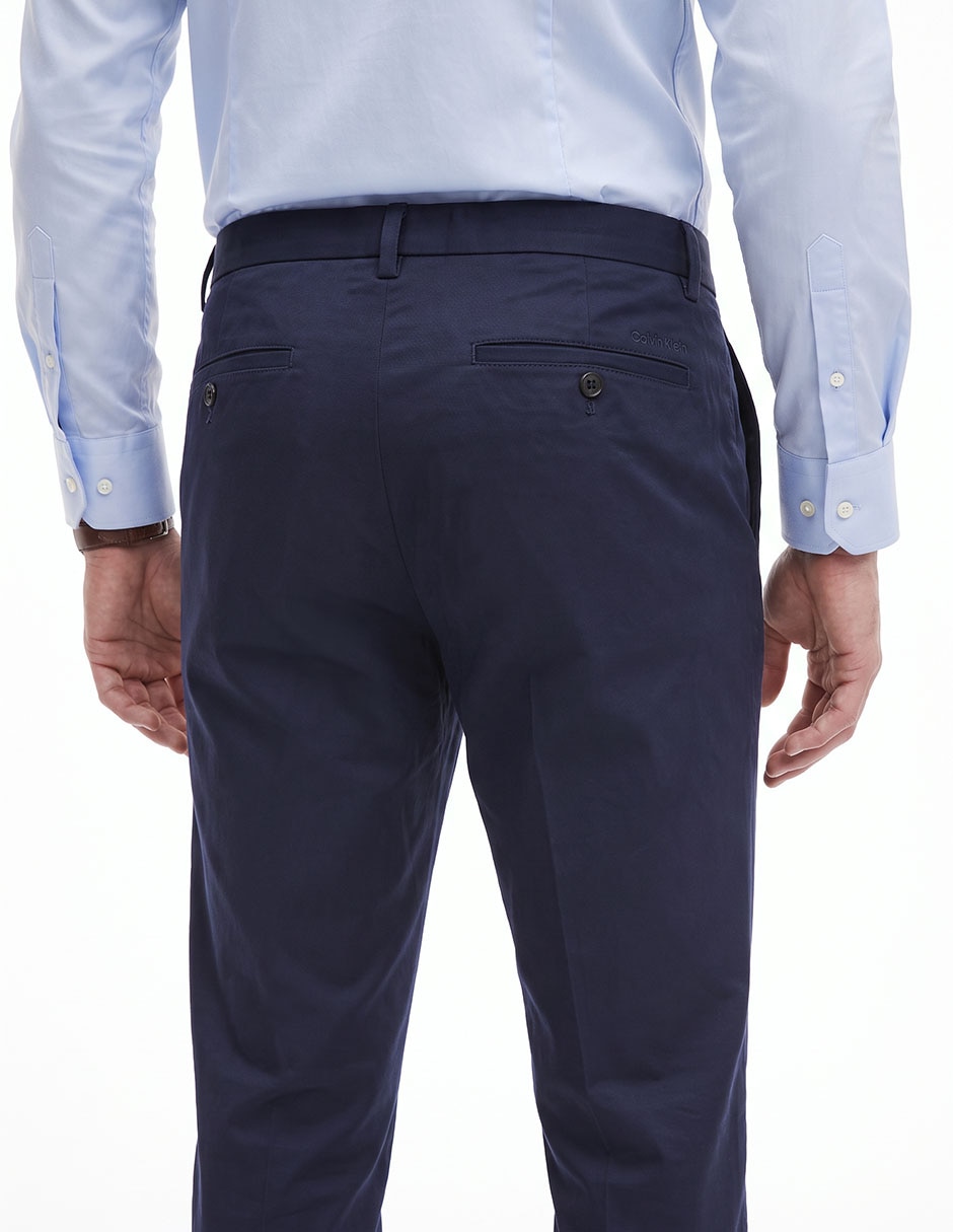 Pantalón de vestir straight de algodón para hombre 3