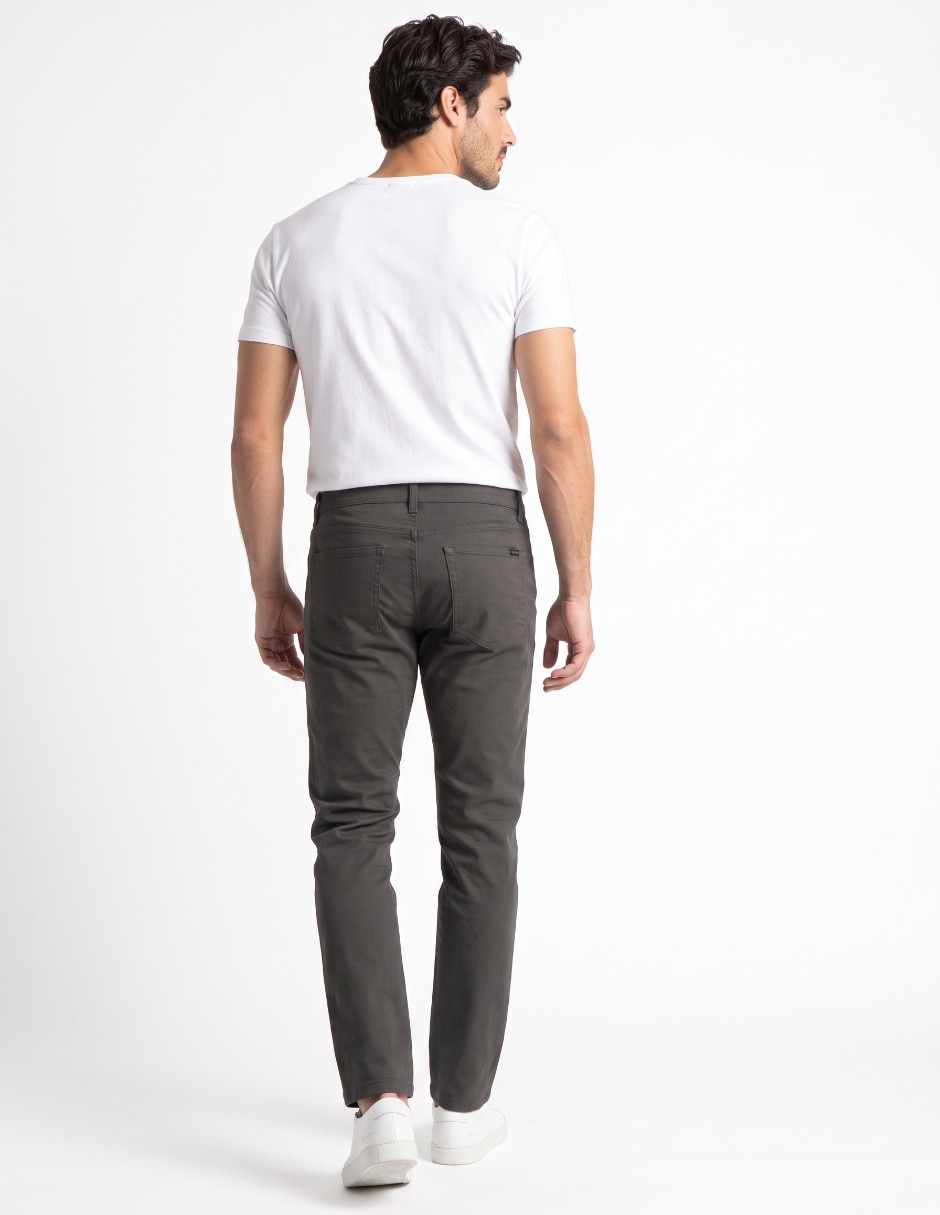 Pantalón casual straight para hombre 2