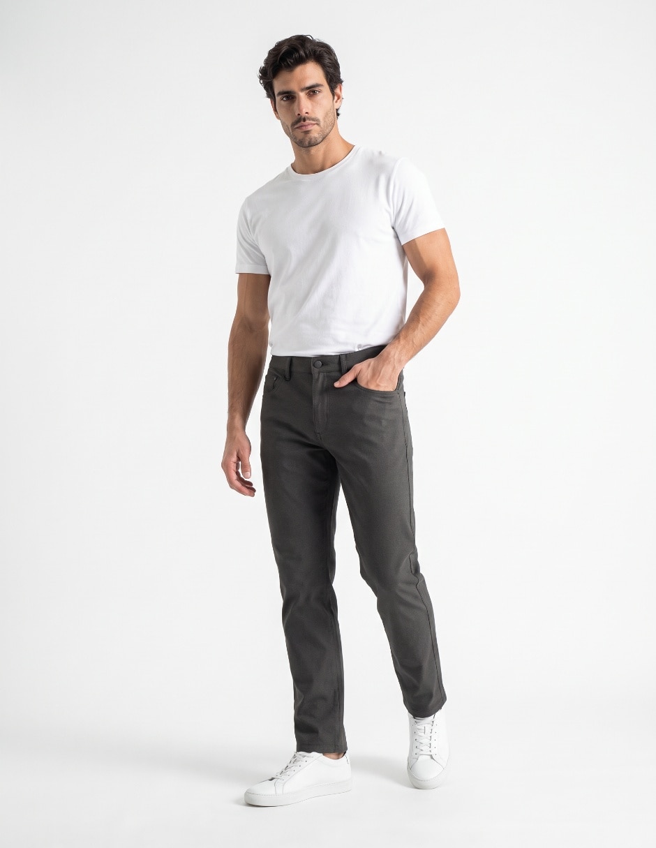 Pantalón casual straight para hombre 3