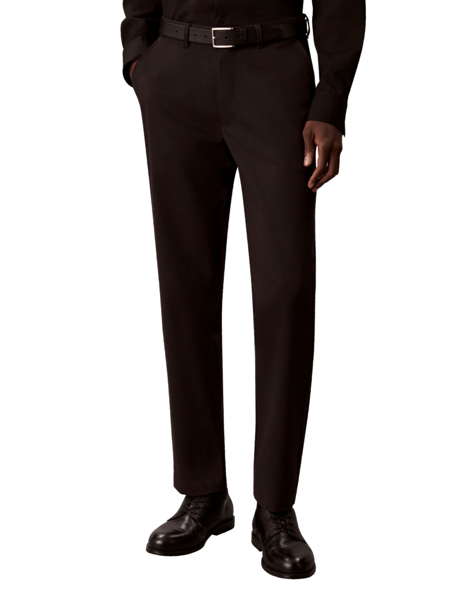 Pantalón chino regular stretch sateen bottoms para hombre