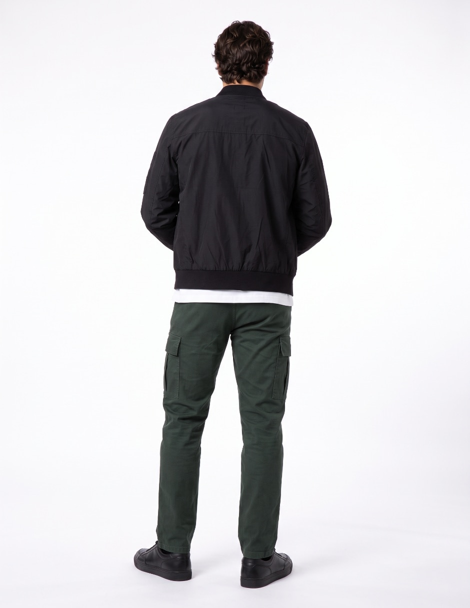 Chamarra bomber sin capucha para hombre 2