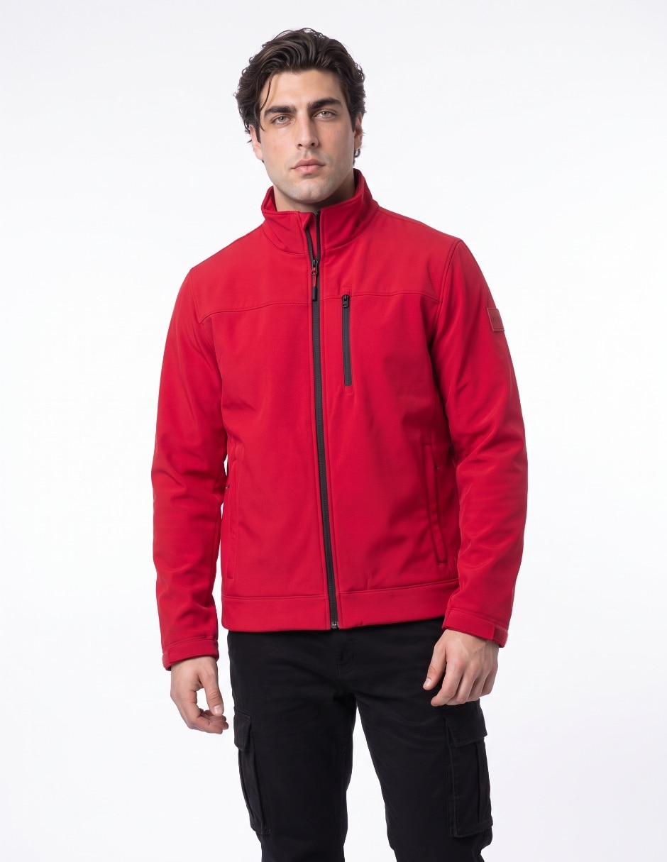 Chamarra casual sin capucha para hombre