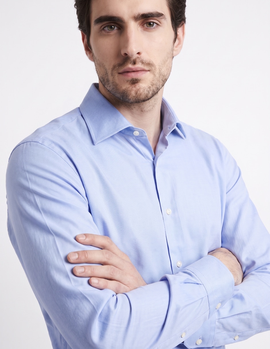 Camisa casual de algodón manga larga para hombre 4