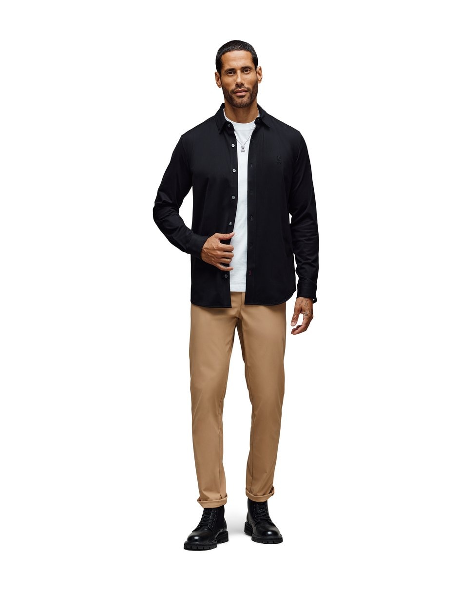 Camisa casual jackson manga larga para hombre