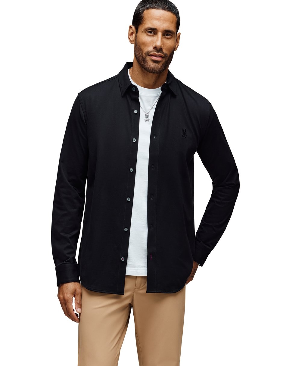 Camisa casual jackson manga larga para hombre 2