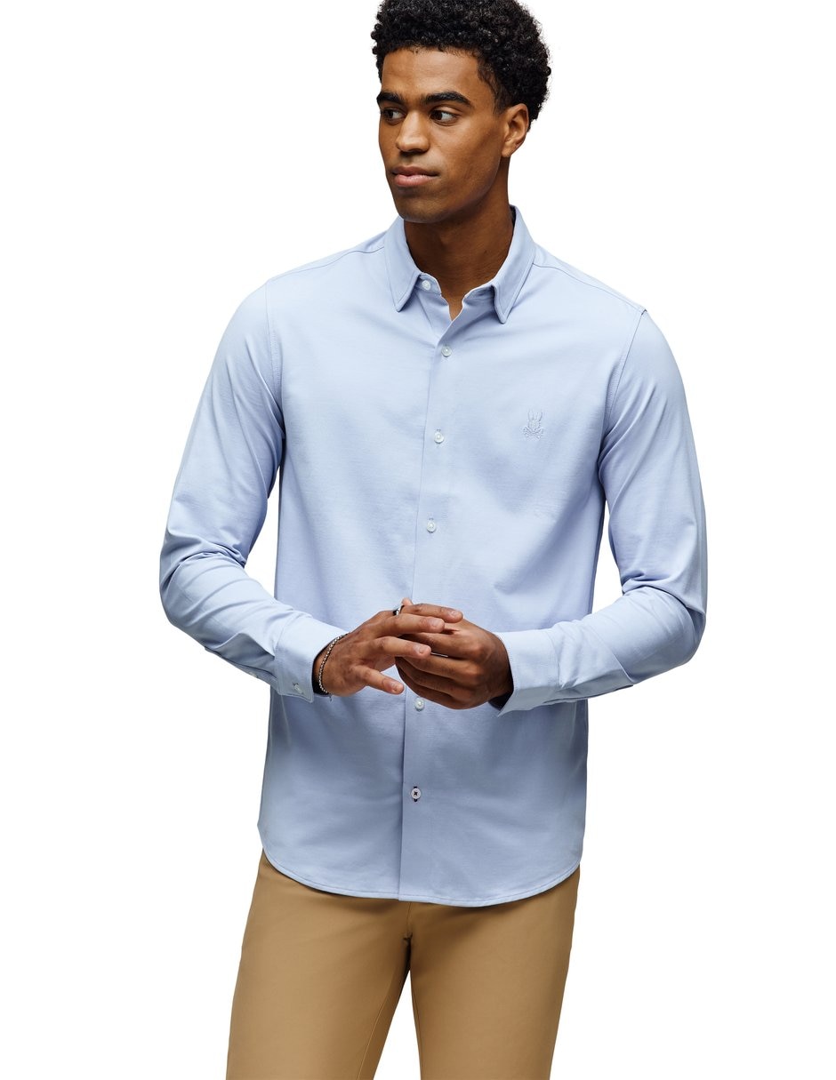 Camisa casual jackson manga larga para hombre 4