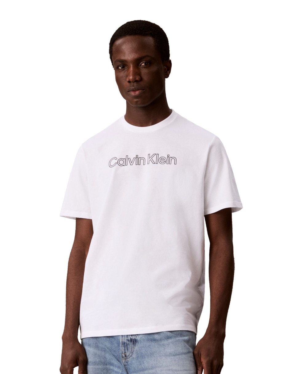 Playera monologo cuello redondo para hombre