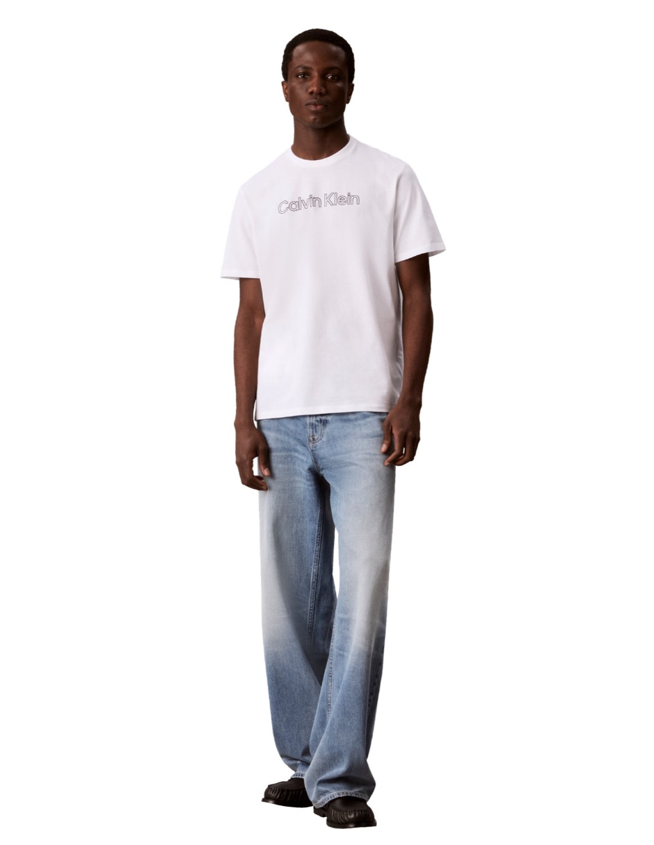 Playera monologo cuello redondo para hombre
