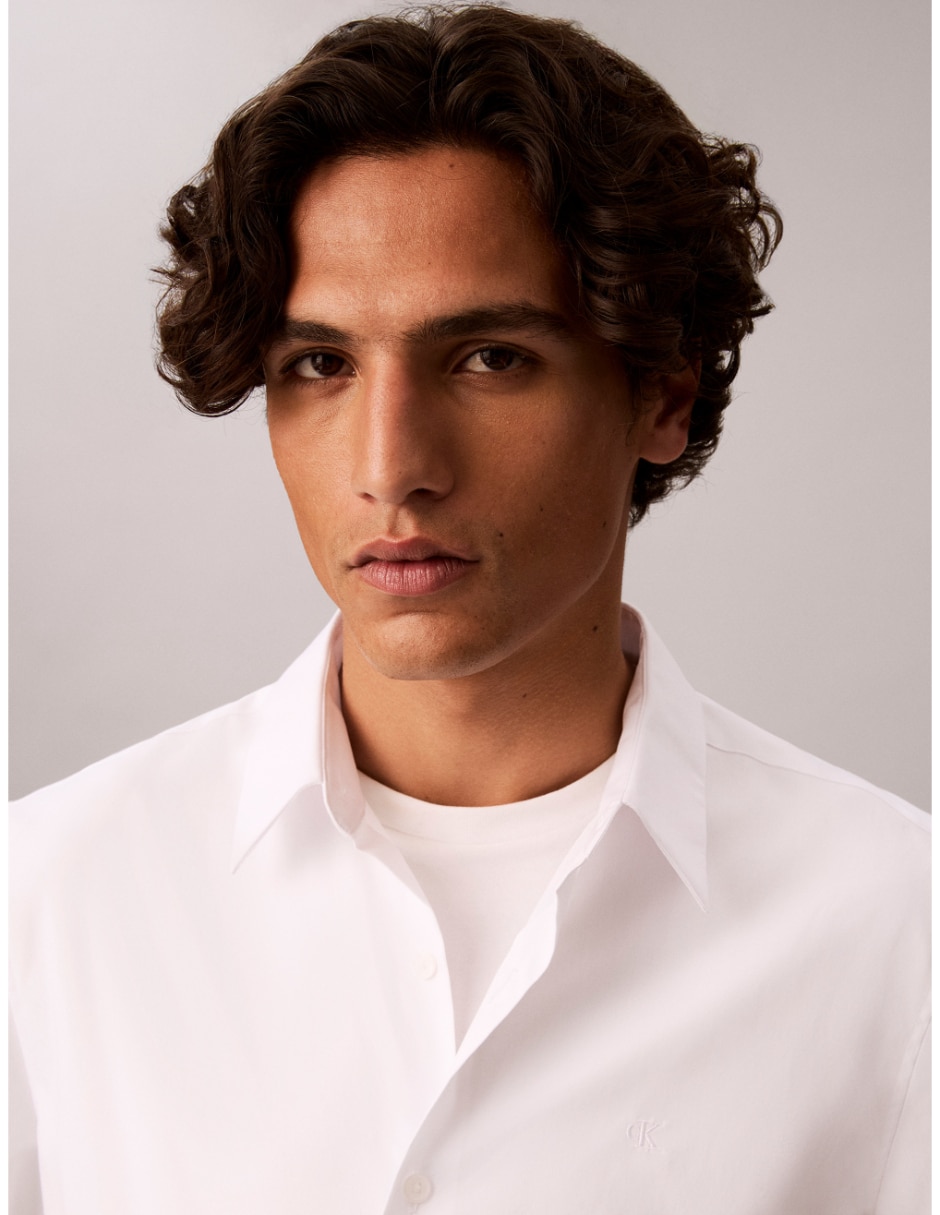 Camisa casual de algodón manga corta para hombre 3