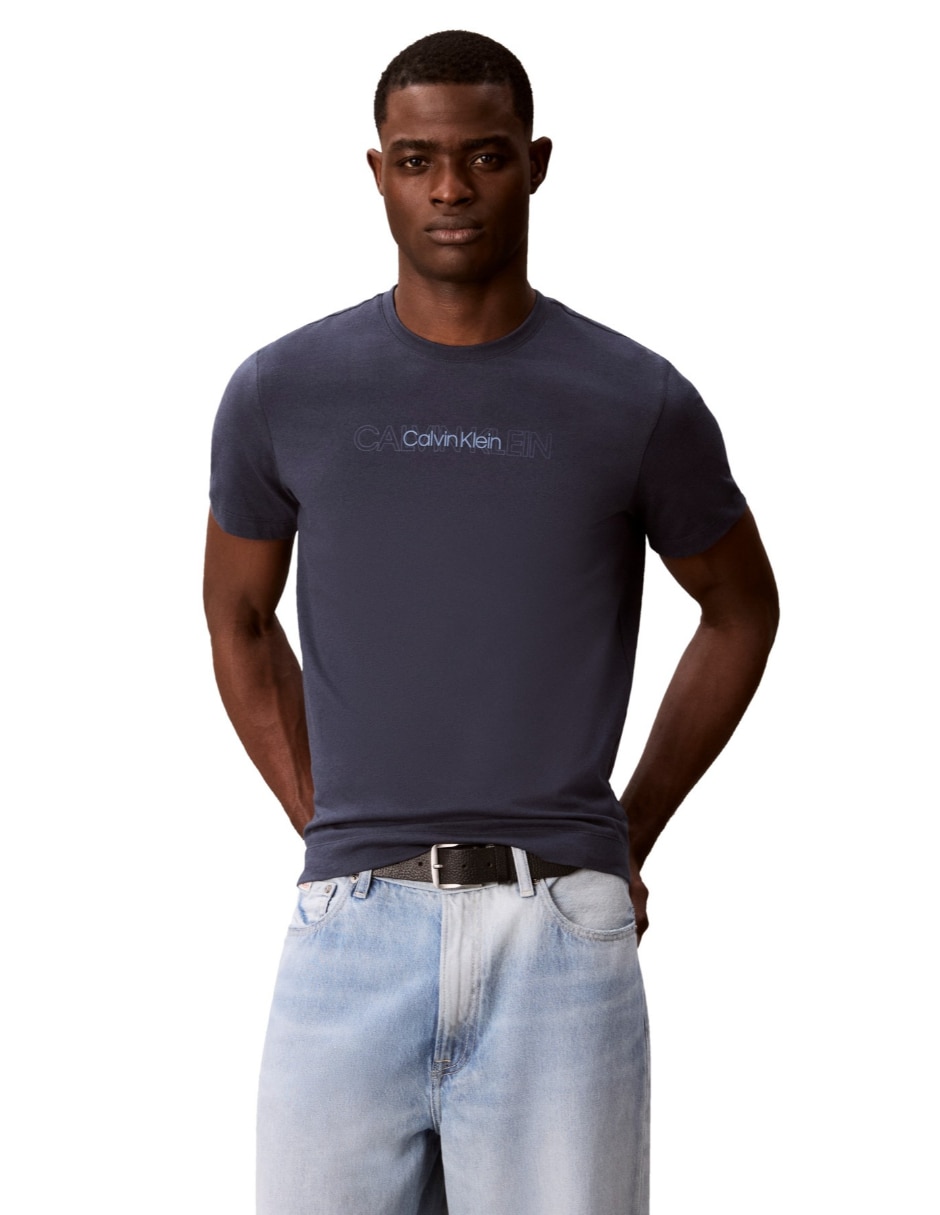 Playera monologo cuello redondo para hombre