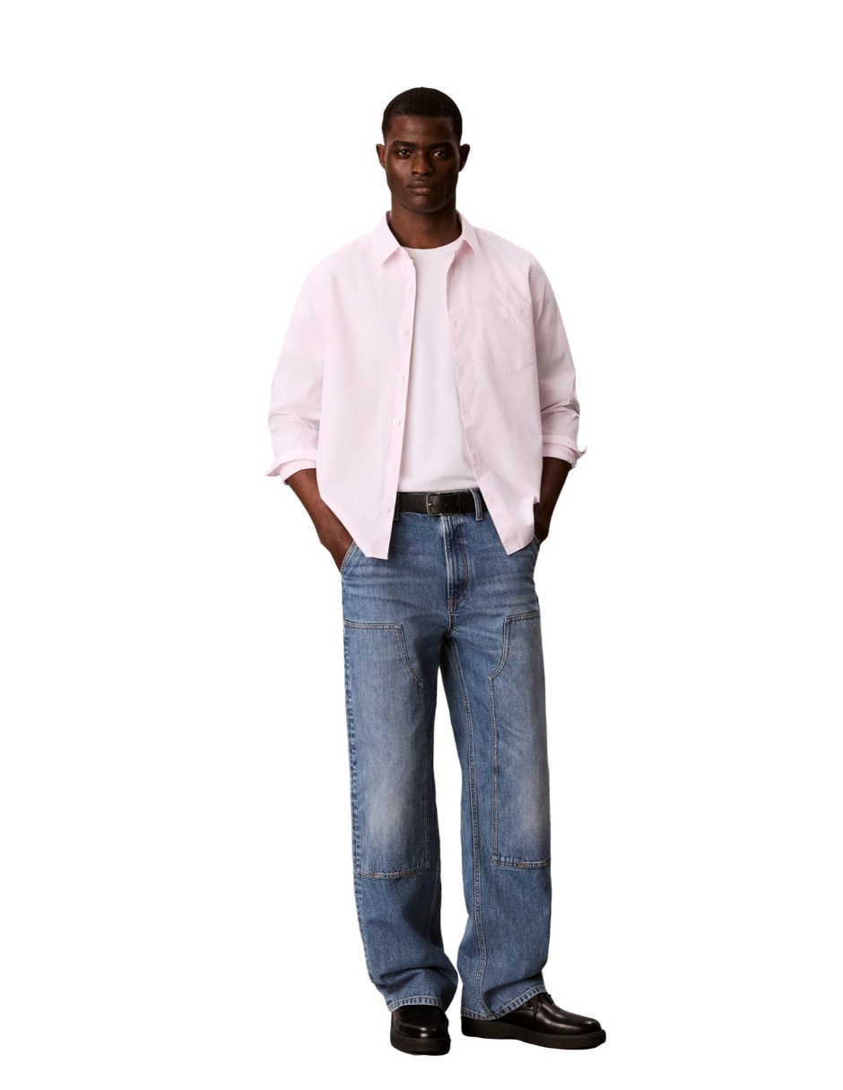 Camisa casual de algodón manga larga para hombre 4