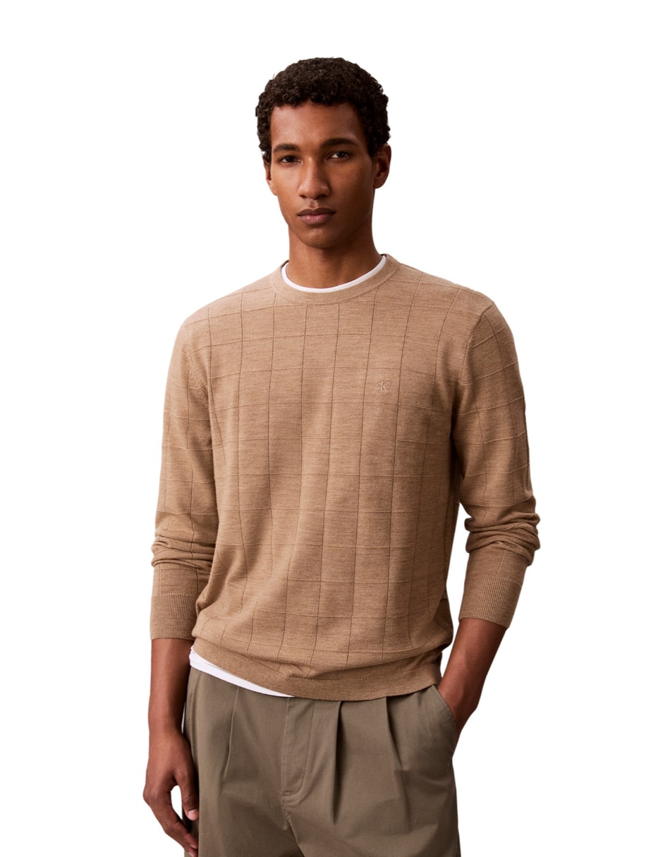 Suéter cuello redondo para hombre