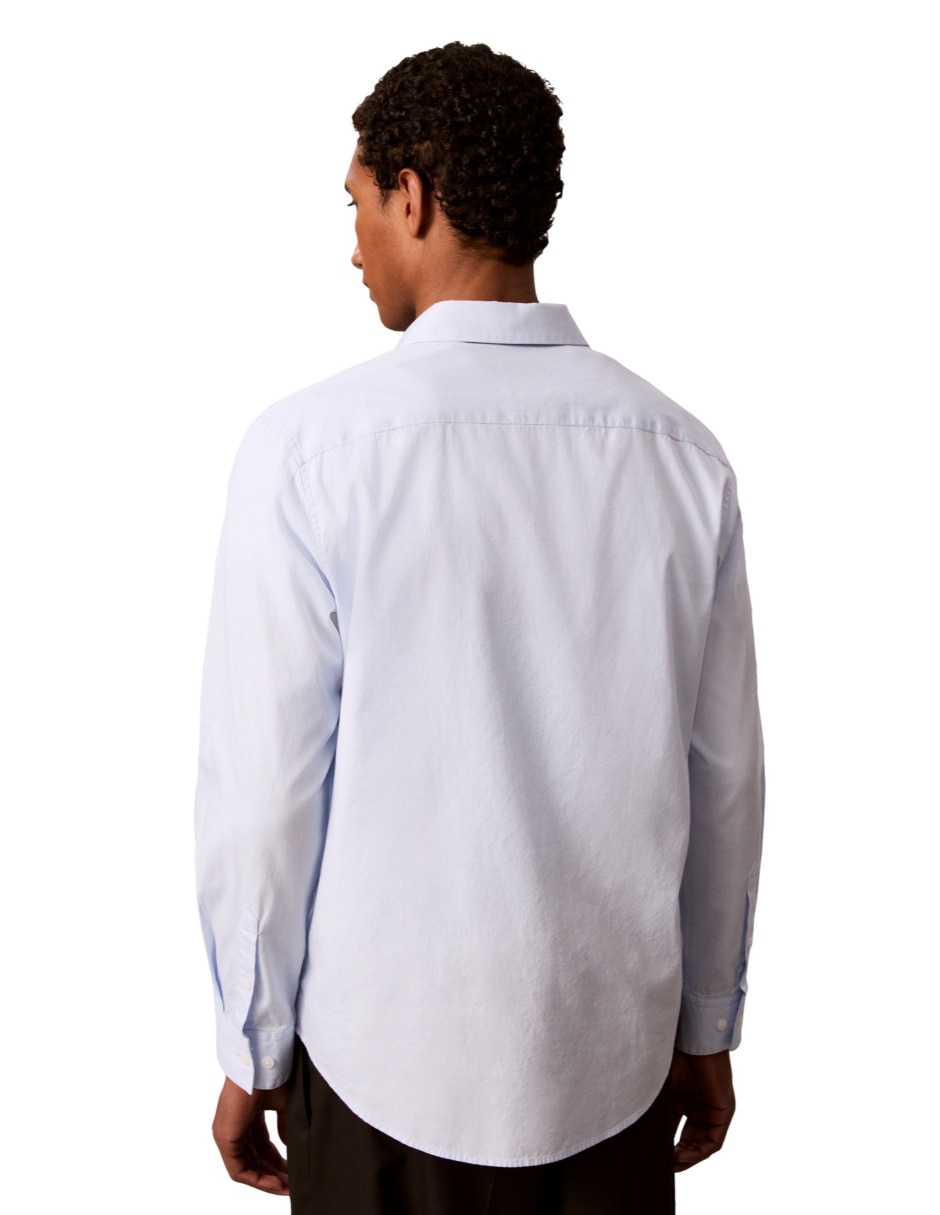 Camisa casual de algodón manga larga para hombre 2