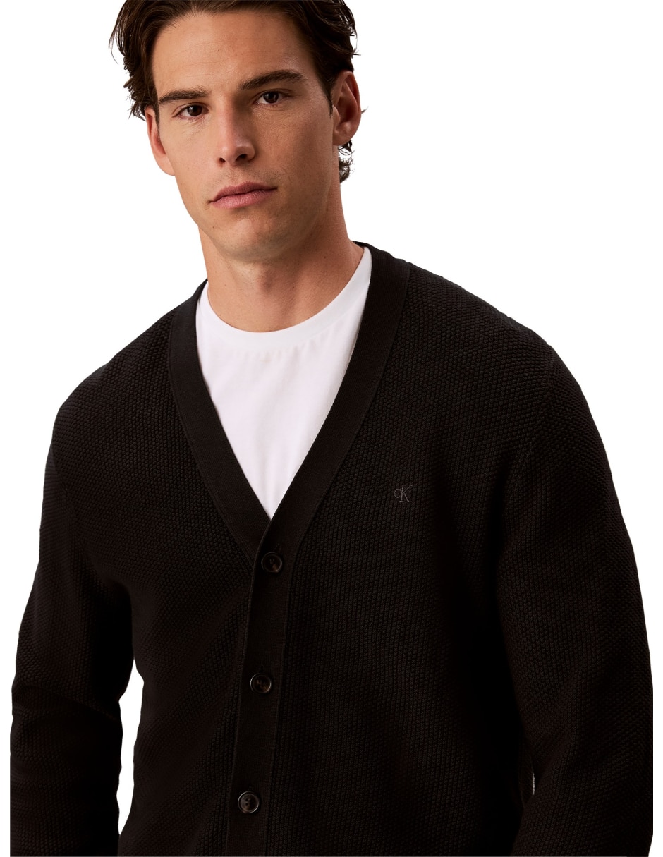 Suéter cuello v para hombre 4