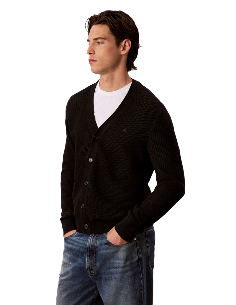 Suéter cuello v para hombre 3