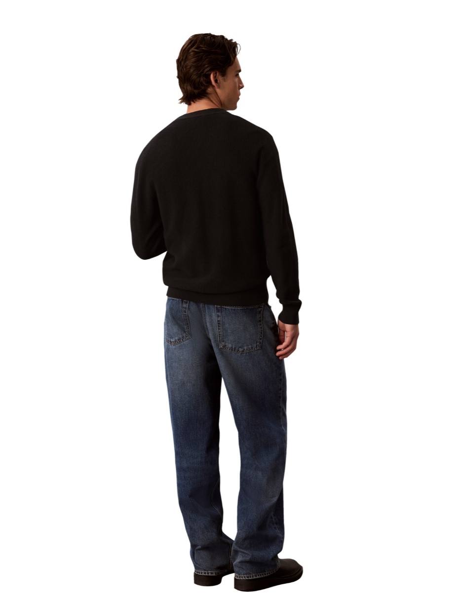 Suéter cuello v para hombre 2