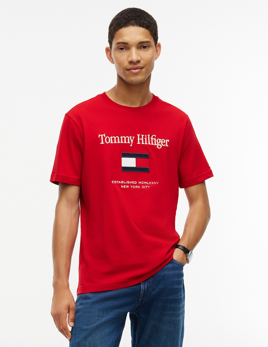 Playera tommy cuello redondo para hombre Playera tommy cuello redondo para hombre