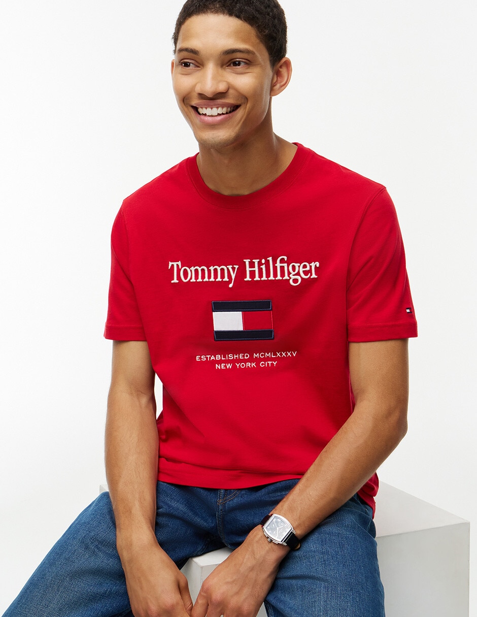 Playera tommy cuello redondo para hombre 4