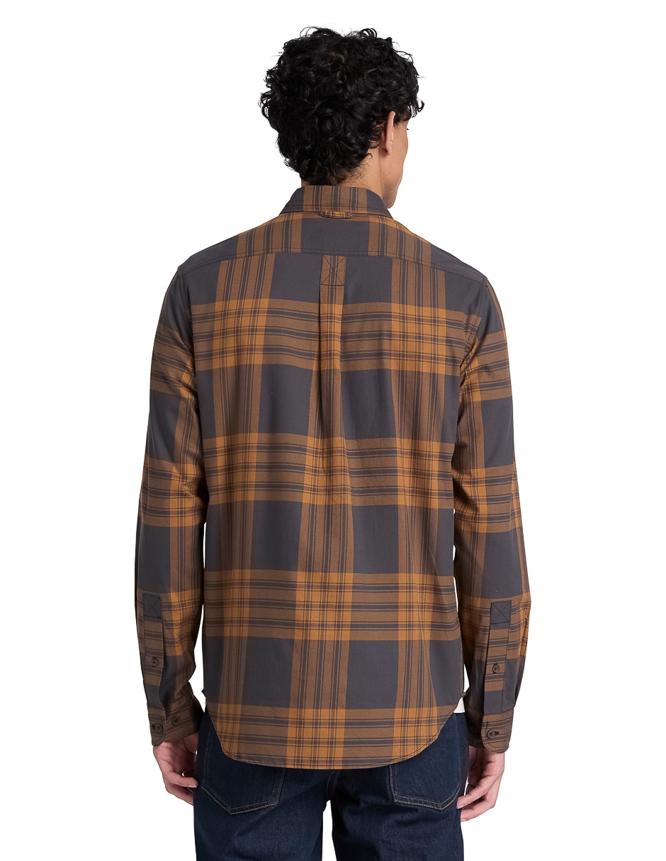 Camisa casual manga larga para hombre 3