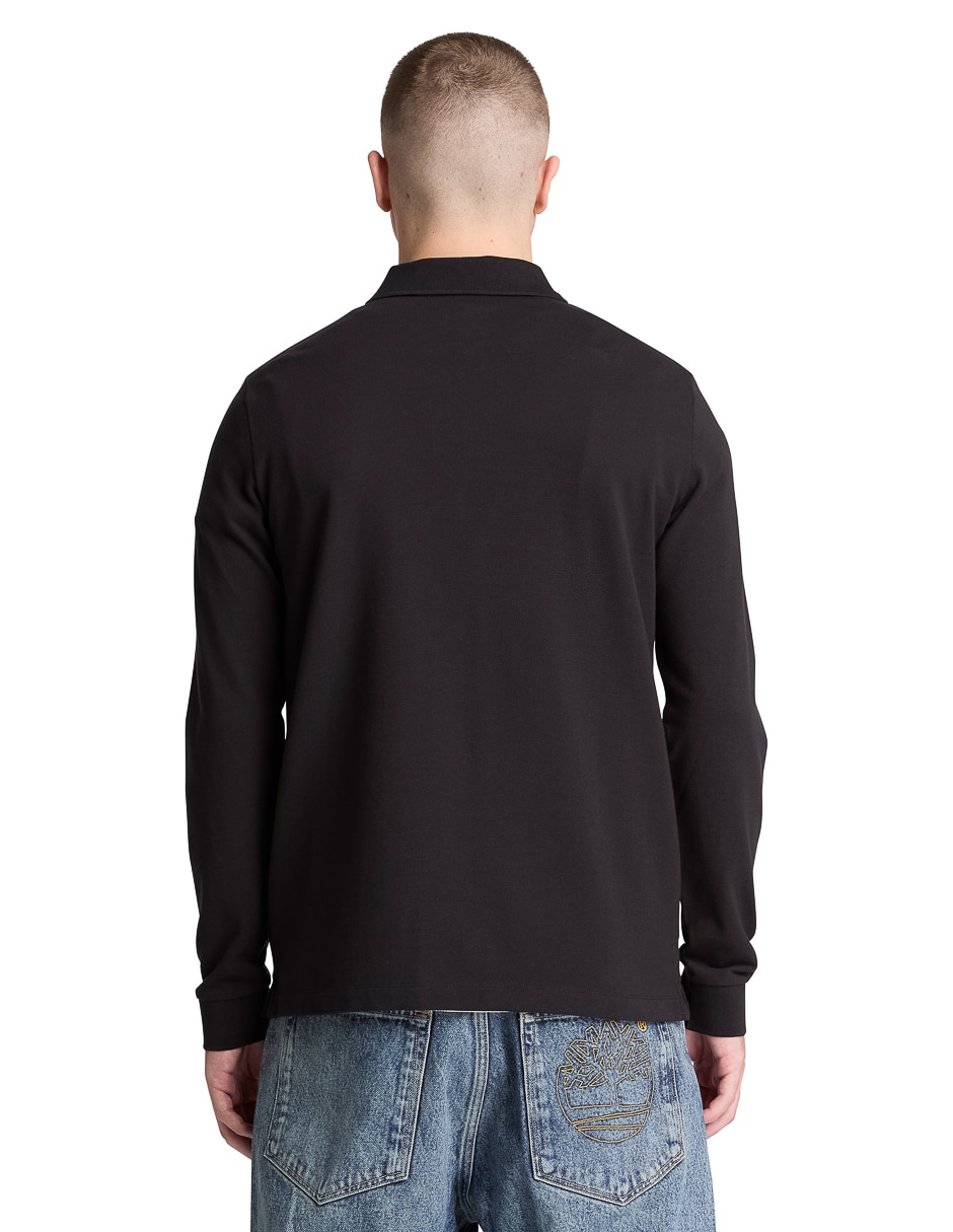 Playera timberland cuello camisero para hombre