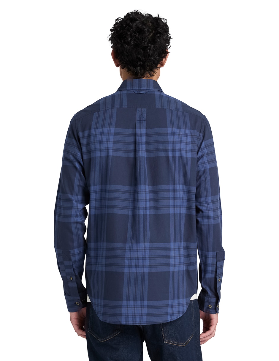 Camisa casual manga larga para hombre 3