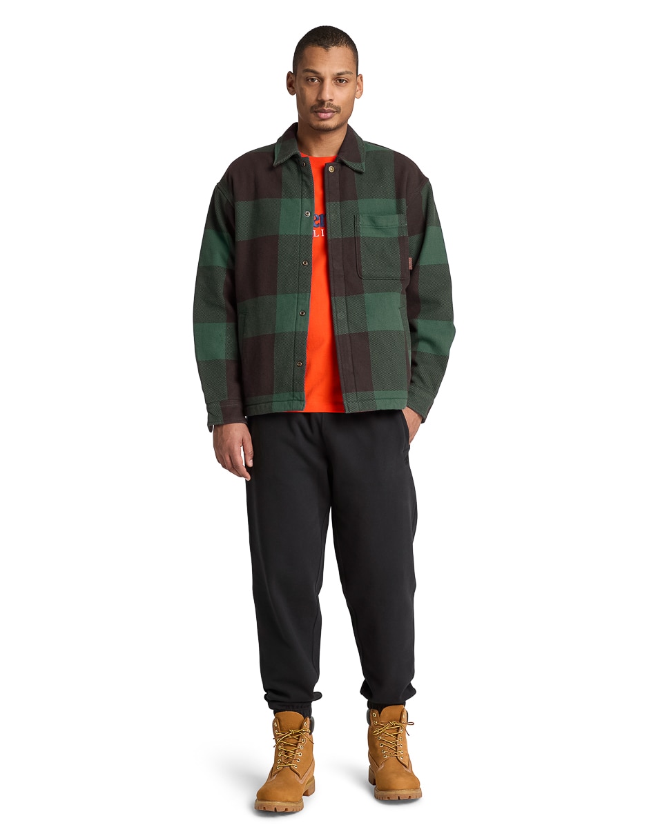 Sobrecamisa casual manga larga para hombre 4
