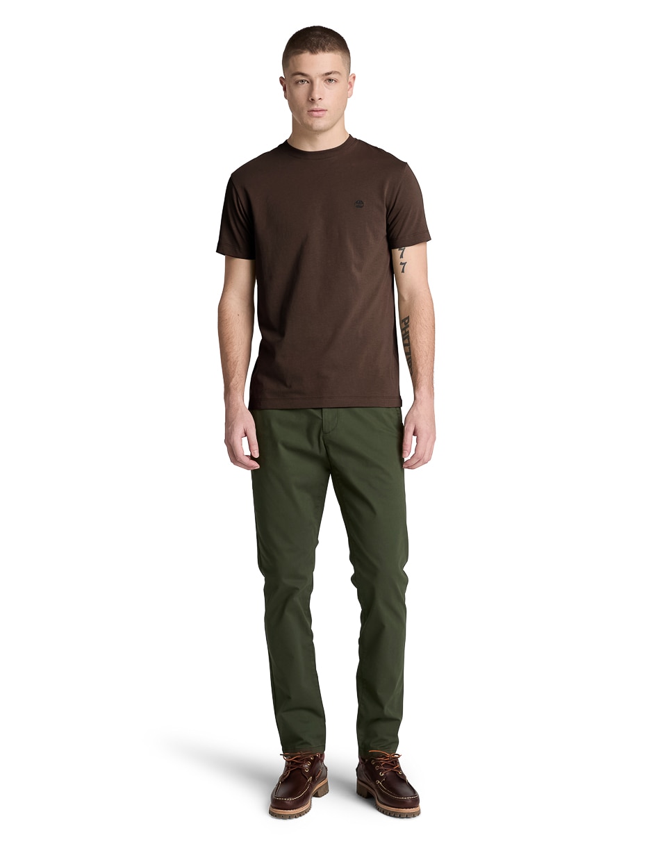 Playera timberland cuello para hombre