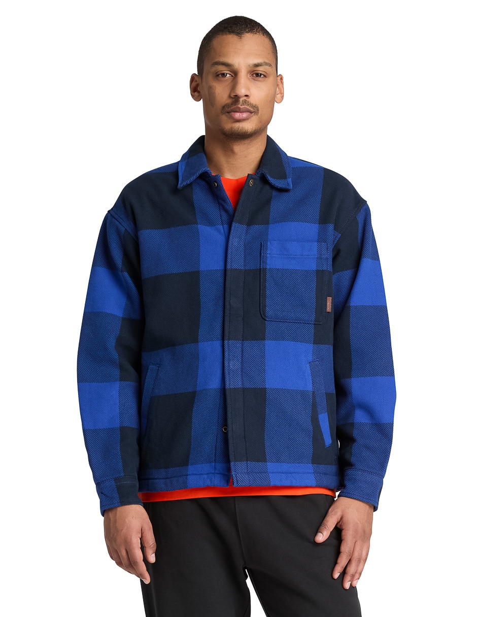 Sobrecamisa casual manga larga para hombre