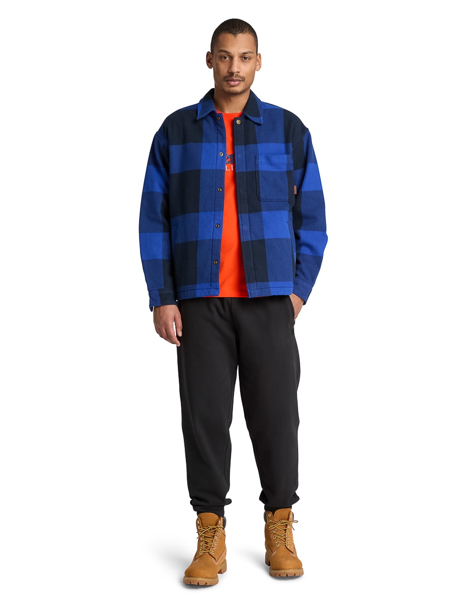 Sobrecamisa casual manga larga para hombre 4
