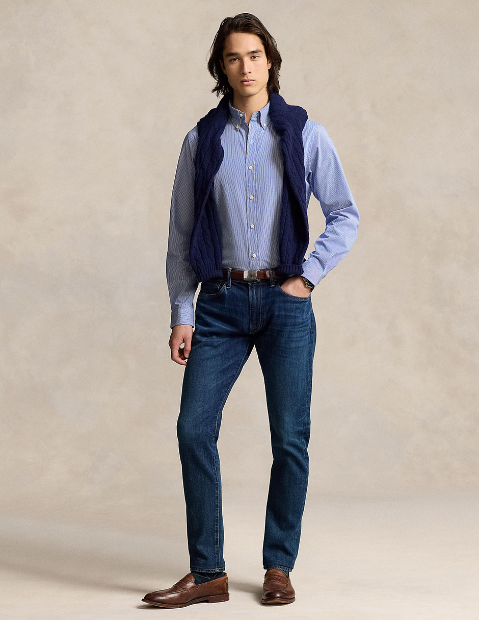 Camisa formal de algodón manga larga para hombre 3