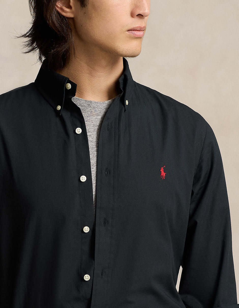 Camisa casual de algodón manga larga para hombre 4