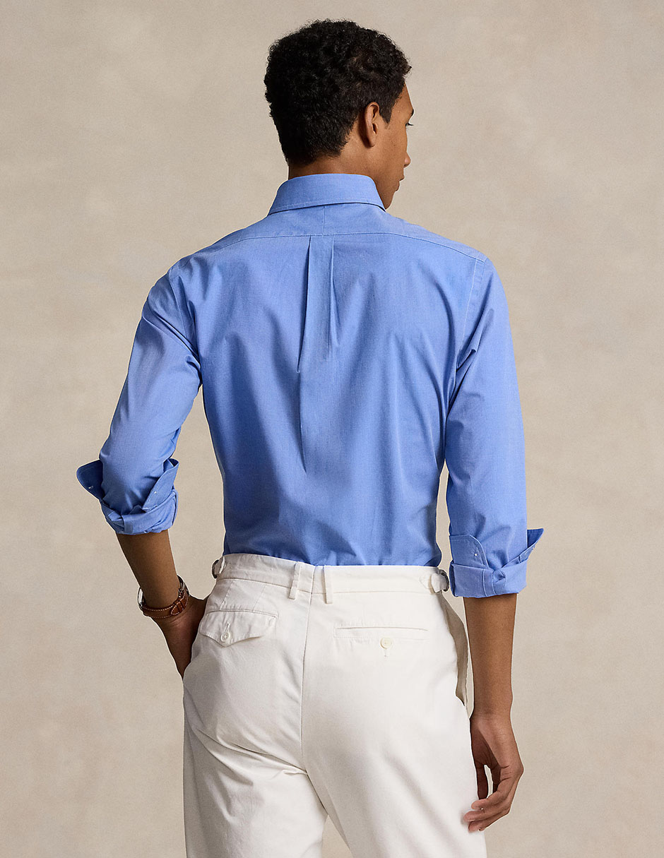 Camisa formal de algodón manga larga para hombre 2