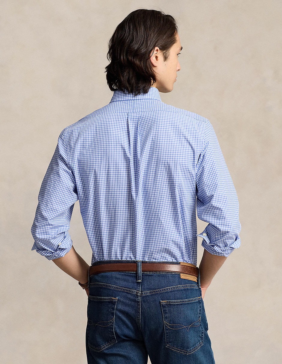 Camisa formal de algodón manga larga para hombre 2