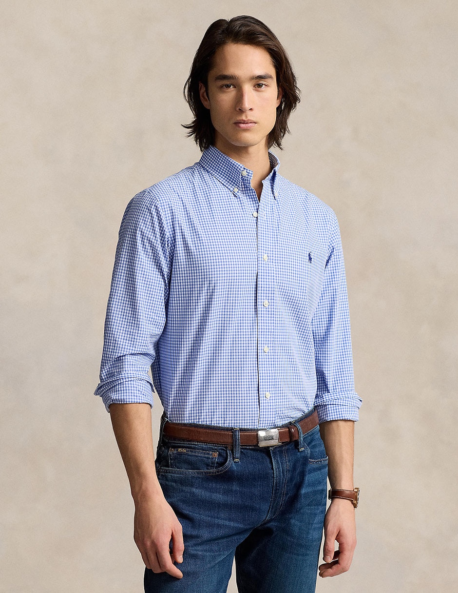 Camisa formal de algodón manga larga para hombre Camisa formal de algodón manga larga para hombre