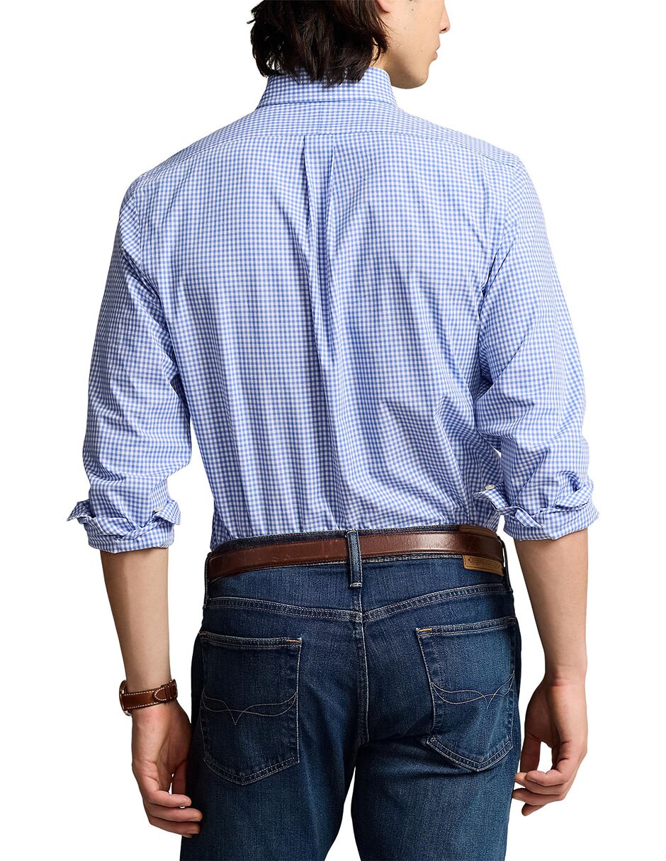 Camisa formal de algodón manga larga para hombre 10