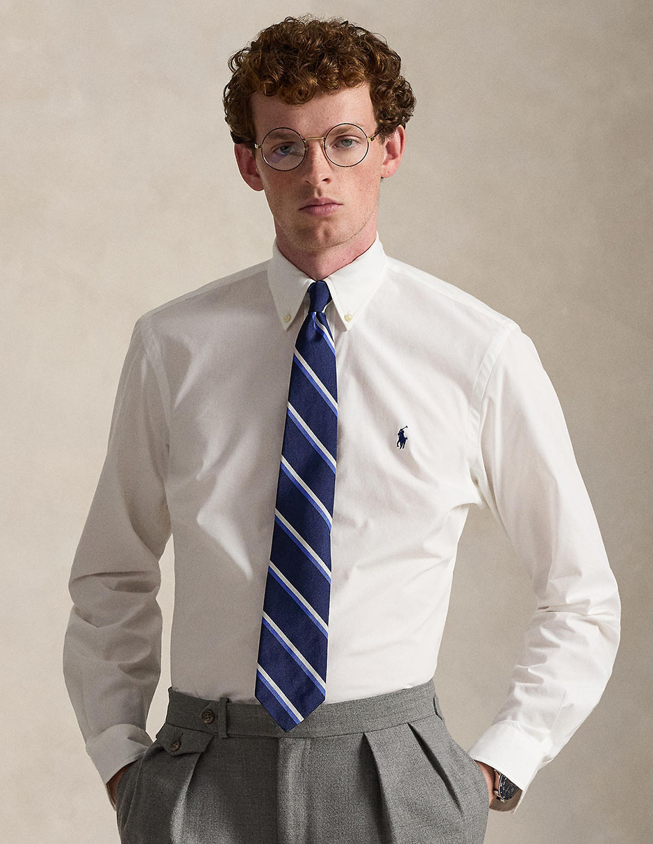 Camisa formal de algodón manga larga para hombre Camisa formal de algodón manga larga para hombre