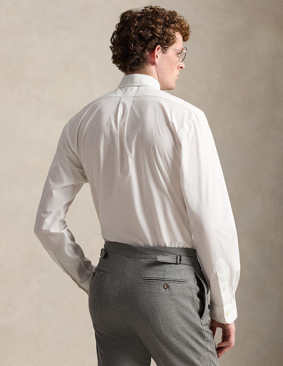 Camisa formal de algodón manga larga para hombre 2