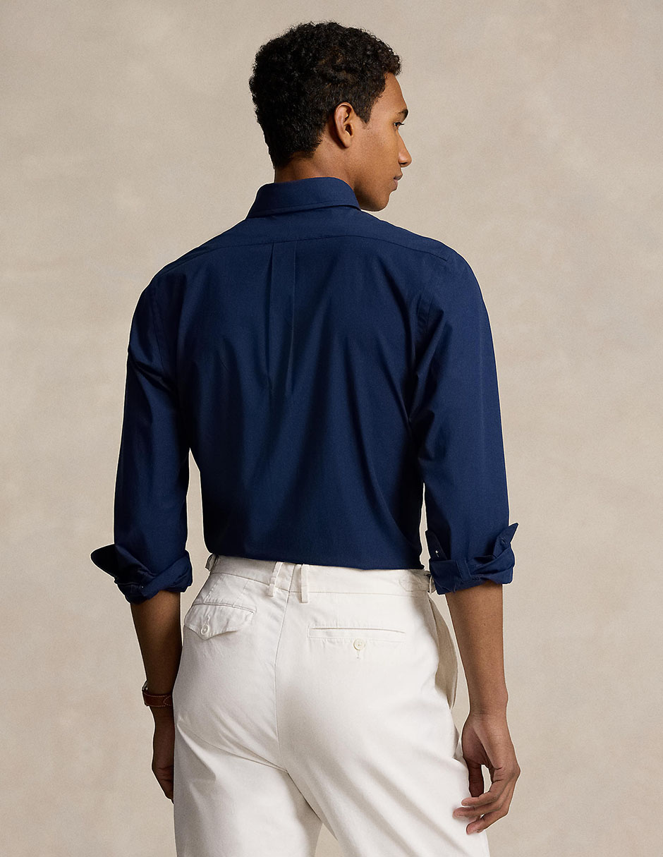 Camisa formal de algodón manga larga para hombre 2