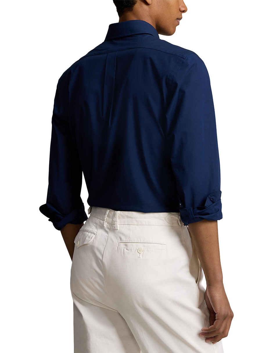 Camisa formal de algodón manga larga para hombre 6
