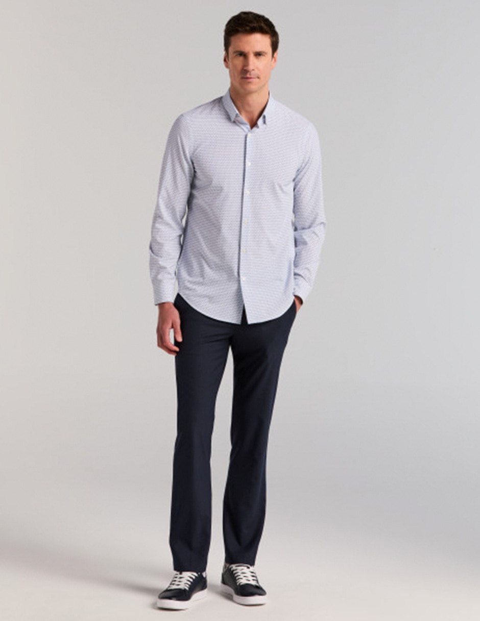 Camisa casual manga larga para hombre 2