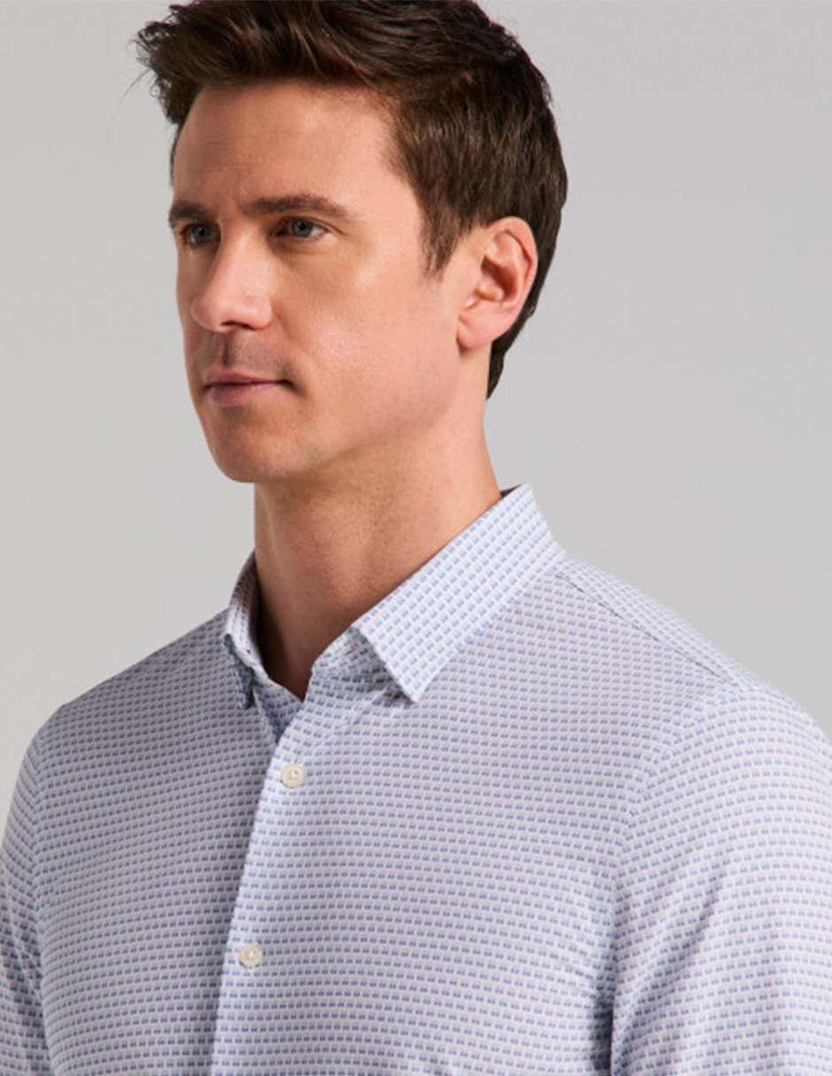 Camisa casual manga larga para hombre 4