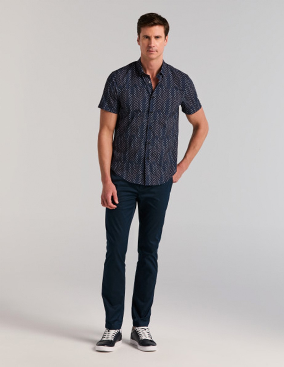 Camisa casual manga corta para hombre 4