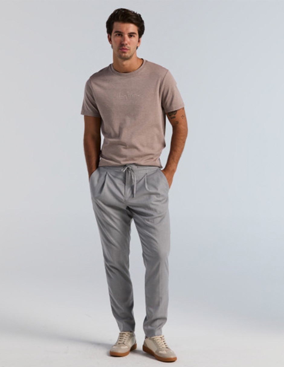 Pantalón regular de algodón para hombre 2