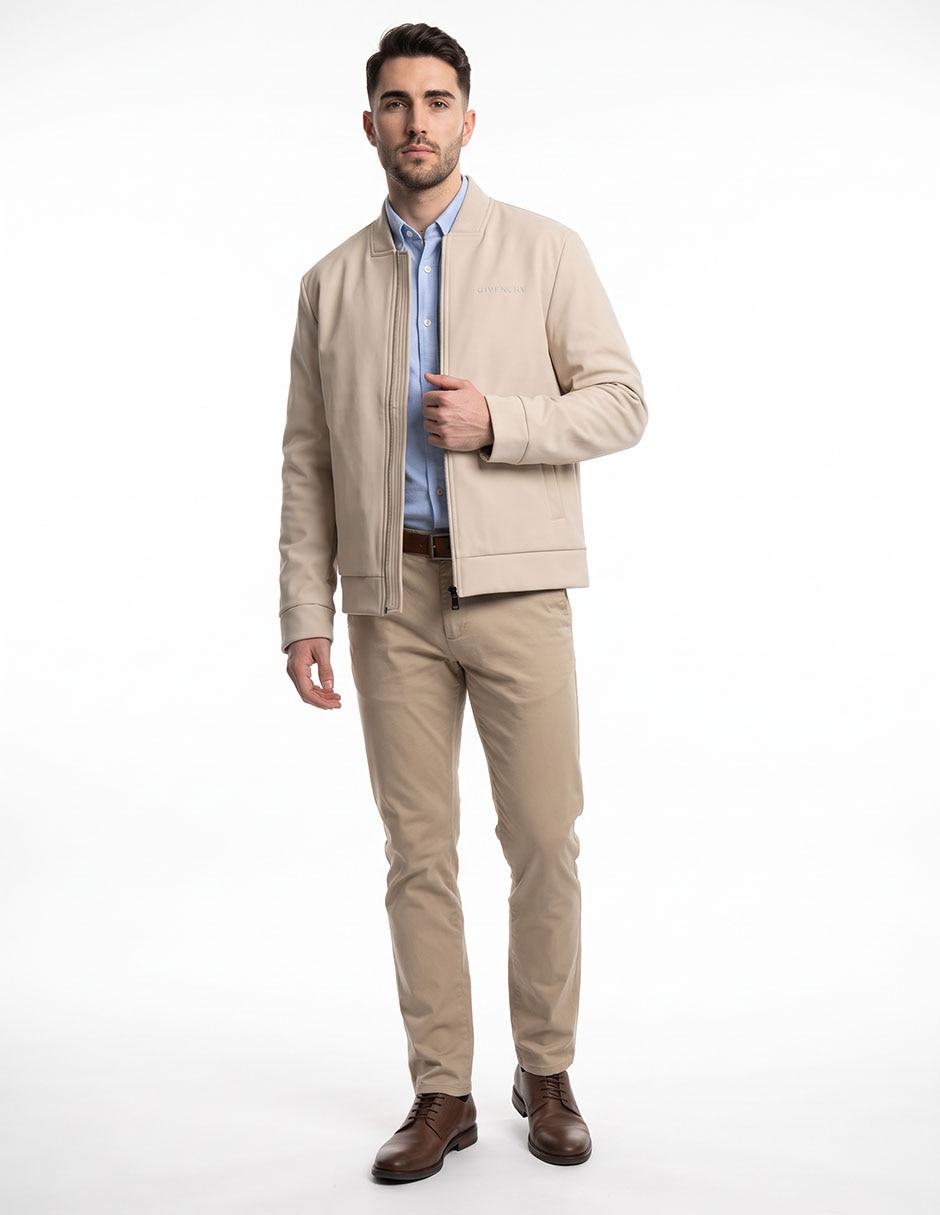 Chamarra casual con bolsillos para hombre Chamarra casual con bolsillos para hombre