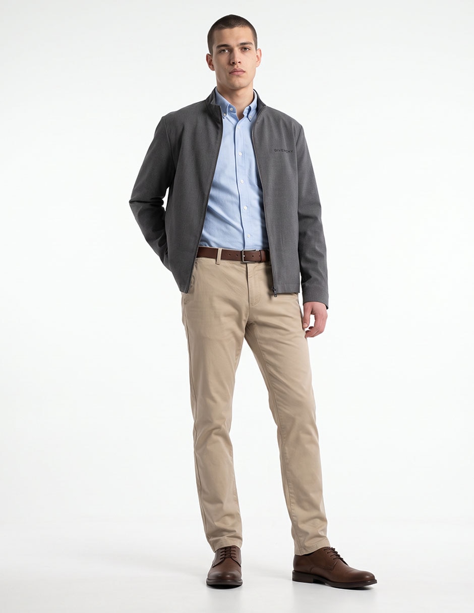 Chamarra casual con bolsillos para hombre