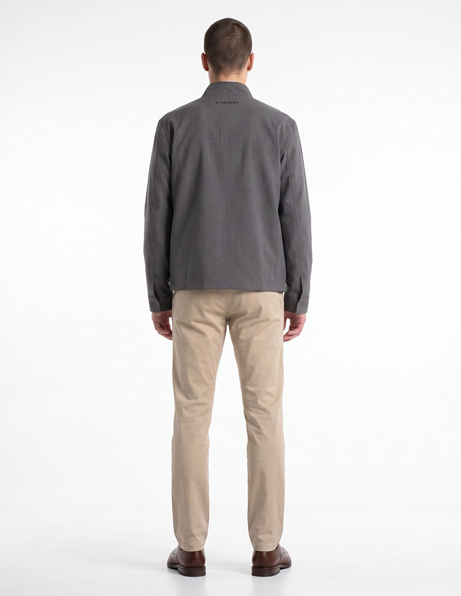 Chamarra casual con bolsillos para hombre