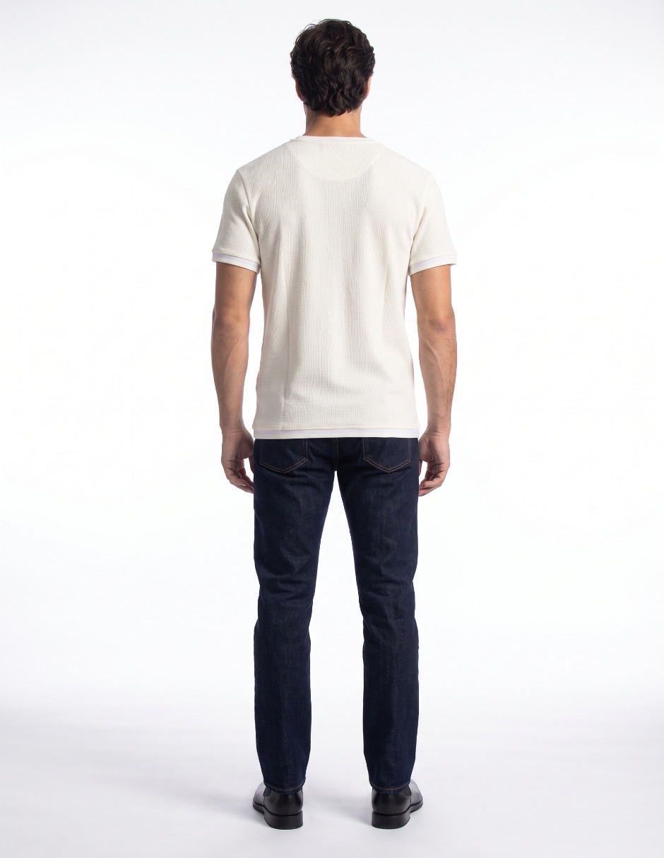 Playera cuello redondo para hombre 2