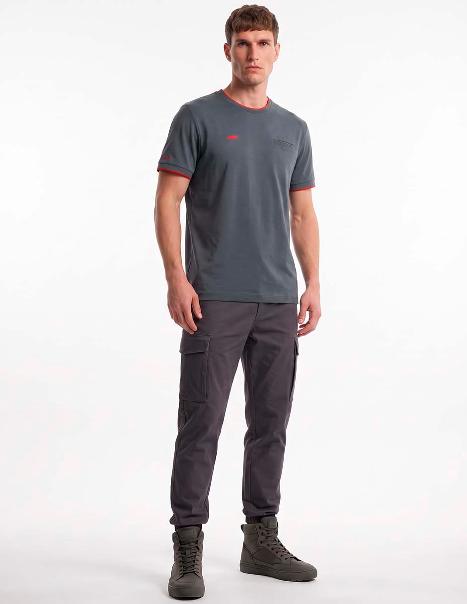 Playera F1 cuello redondo para hombre 3